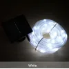 Solar Rope Lampen 100LEDs 33ft 50LEDs 16.5ft 2 of 8 Verlichtingsmodi Outdoor Waterdichte Strip Licht wit bule warm wit 12 LL