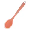 Cucchiai Cucchiaio in silicone colorato Resistente al calore Antiaderente Utensili da cucina per riso Stoviglie Apprendimento Utensile da cucina