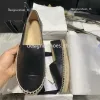 Designer-Schuhe, Segeltuchschuhe, Damenschuhe, flache Schuhe, luxuriöse Cap-Toe-Steppung, reine Handnähen, luxuriöse Damen-Loafer, Espadrilles, Frühlingsgröße 34–41