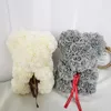 Fiori decorativi Cadeau Our En Peluche Rose Bear Fiore artificiale Eternelle Donna Ragazza Regali San Valentino Regalo di Natale