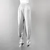 Kvinnors byxor 2023 Summer Korean Fashion Elastic Midje Sports Leggings Sticked Pure Cotton Asymmetric Sweat Y2K