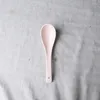 Spoons 17cm Solid Matte Ceramic Long Spoon Under Glaze Porcelain Coffee Milk Stirring Soup Household Noodle Kitchen Tool