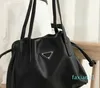 Top quality designer shoulder Leather handbags Hobo drawstring underarm bag Fashion shoulder tote Wallet women shopping office bags P purse