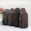 High Quality Mens luxurys designers bags leather crossbody Trend Chest Bag Cross Body wallet cowhide classic backpack for men2641