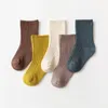 3pairs Kids Socks Baby Socks Newborn Baby Boy Socks 0-1-3-8Y Kids Pure Cotton Spring Autumn Fadeless Soft Children's Socks for Girls 230918