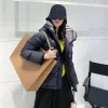 Venda Quente Novo inverno masculino e feminino novo estilo britânico engrossado quente curto com capuz negócios lazer jaqueta preto e bege para baixo parka engrossado