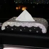 Car Seat Covers Bling Rhinestones Interior Decoration Crystal Tissue Box Air Vent Perfume Clip Phone Holder Pendant Accessories341z