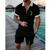 Survêtements pour hommes Polo Survêtement Shorts Ensembles pour homme Vêtements Drapeau du Brésil sur un poing levé serré Anime Pantalon de survêtement Africain en Homme