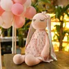 Śliczne długie uszy królik pluszowy zabawkowy kreskówka sofa rzut poduszki pluszowe lalki kawaii dzieci urodziny