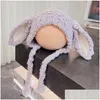 Casquettes Chapeaux Ins Bébé Filles Garçons Oreilles De Lapin Infantile Enfants Polaire Longue Oreille De Lapin Bonnet 2022 Hiver Enfants Casquette De Fête De Pâques A9378 Drop de Dhyij