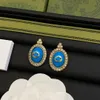 Fashion Gold Earrings Designer Pearl Pendant Earring Women Letter G Stud Crystal Geometric Valentine Jewerlry Engagement Accessories