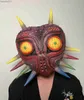 Kostymtillbehör Party maskerar Majoras Mask Legend of Zelda Scary Realistic Face Halloween Cosplay Costume Prop For Adults Teens 230713 L230918