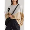 Французский 23 осень Isabel Marants модный цветной блок с буквенным флоком и принтом повседневный свободный пуловер толстовка женский свитер с длинными рукавами