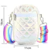 Porte-monnaie en PU pour femmes, 50 pièces, uni, grande capacité, modèle Vertical, sac à bandoulière pour téléphone, couleurs mélangées, dhl