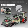 Modellino auto 1/24 RS6 Avant DTM Modello modificato Auto pressofuso in miniatura Collezione di auto in metallo Suono Luce Veicolo giocattolo Giocattoli Per ragazzi Regalo per bambini 230915