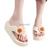 Slippers Mode Lente en Zomer Vrouwen Slippers Dikke Bodem Sleehak Slippers voor Vrouwen Warm Ups Luipaard Slippers voor Vrouwen Maat 8 x0916