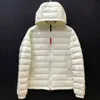 Projektantka męska Monclair Down Jacket Double Zipper Women S France Men Downs Coat