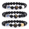 Twaalf Sterrenbeelden 8mm Gematteerd Rozenkwarts Amethist Tijgeroog Agaat Armband Mannen Vrouwen Yoga Healing Balans Armband