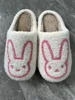 Slippers VCEO Dames Warme Kunstwol Oren Paar Indoor Zachte Pluche Antislip Winter Thuis Vloerschoenen