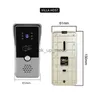 Doorbells 7 Inch Wired Intercom with Electric Lock RFID Remote Access Control System Video Door Phone for Home Security Protection HKD230918