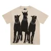 Hond Heren T-shirts High Street Tee Lente Zomer mode Skateboard Heren Dames T-shirt Oversized ontwerp S-XL297H