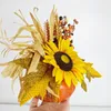 Kwiaty dekoracyjne sztuczne słonecznik dynia Dziękczynienia jesień Halloween Autumn Desktop Dinning Table impreza domowa sala domu