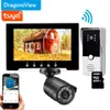 Deurbellen Dragonsview Tuya 1080p Smart Wifi Video-intercom met CCTV-beveiligingscamera Video Deurtelefoon voor villa 7 inch touchscreen HKD230918