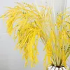Dekorativa blommor 10 Long Branch Rice Plastic Opening Wheat Ear Shooting Prop False Simulation Flower Dry Living Room