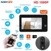 Doorbells Tuya Smart Home Peephole Doorbell Smart Video Door Bell 1080P Camera Wifi 4.3 HD Night PIR Wireless Call Chime For IOS Andriod HKD230918