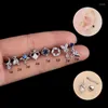 Stud Earrings 1Pc Zircon Tragus Piercing Earring For Women Men Cubic Ear Studs Cartilage Body Jewlery 2023