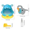 Jouets de bain pour bébé, Machine à bulles pour enfants, souffleur de bulles, jouets pour tout-petits, baignoire, requin, crabe, enfants heureux