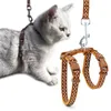 Cat Collars Dog Collar Harness Leash Traction Rope Chest Strap Pets Safe Gentle Leader Come With Me Kitten Floral Drop