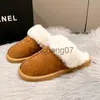 Pantoufles 2022 Pantoufles de laine Chaussures pour femmes Accueil Peluche Épaissie en peau de mouton et laine One Antidérapant Femmes enceintes Chaud Coréen Coton Pantoufles x0916