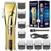 الكهرباء الكهربائية Shavers KM-5096 Professional 2 سرعات الشعر clipper للرجال قابلة للتعديل الشعر الكهربائي تقليم الصيف القابلة لإعادة الشحن آلة الحلاقة x0918