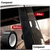 Andra yttre tillbehör Kolfiber Protector Strip Sticker Bumper Door Sill Protection Anti-Step Car Decoration Tape 3/5/7/10M Dr Dhtik