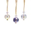 Decorações de Natal 12pcs Pingentes de Cristal de Natal Acrílico Galvanizado Lllusion Ball Bead Ornamentos Xmas Árvore Pendurada Decorações Presentes 230918