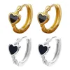 Boucles d'oreilles cerceau croix oreille pile Punk bijoux Piercing Cartilage boucle d'oreille corps coeur acier inoxydable