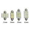 10pcs Festoon 31mm 36mm 39mm 41mm C5W LED Dome Ampuller 16 SMD 3528 Araba LED İç Işıklar Otomatik Harita Okuma Lambaları Beyaz 12v294a