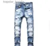 Herren Jeans 2021 Herren Jeans Top Hochwertige Designer Luxus Denim Männer Mode Biker Loch Ripped Tie Dye Mann Beliebte Hip Hop Jean Hosen L230918