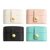 Jewelry Pouches Mini Ring Box Portable Small Organizer Display Travel Simple Gift Case Boxes Leather Earring Necklace Holder