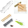 Sushi Tools Maker Kit Bazooka med bambusmattor Chopsticks Avocado Slicer Paddel Knife DIY Roller Machine 230918