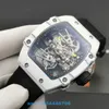 Tourbillon Watch RM27-02 full carbon fiber case for up to 52 hours of power storage sapphire glass mirror rubber strap