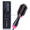 Hair Curlers Straighteners One Step brush Dryer Brush and Volumizer Blow straightener curler salon 4 in 1 roller Electric Hot Air Curling Iron comb fast DHL 0918