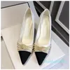 أحذية كعب جلدي أحذية مصمم مصمم فستان أحذية Heelssexy Bar Party Women Women New High Heeled Shoes