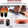 Peças de sapatos Acessórios Inverno Pé Aquecedor Palmilhas USB Elétrica Recarregável Sapatos Aquecidos Inserir Almofadas com Controlador Esportes Ao Ar Livre Térmico 230918