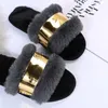 Slippers 2023 Winter New Fashion Slippers Women Winter Keep Warm Shoes for Women with Plush Flat Heel Black Basic Slippers Women Size 41 x0916