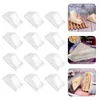 Dinnerware 200 Pcs Packing Box Pies Holder Mini Paper Cups Sandwich Triangle Case Cake Container Plastic Containers Lid