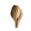 ملاعق 2 PCS Coffee Bean Scooper Matcha Tools Wood Scoop Spoon اليابانية الصغيرة الشاي الخشبية