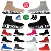 Designer Speed ​​Sock Trainer Socks Boots Mens Women Speed ​​1.0 Trainers Running Sneakers Black Grey All White Red Blue Outdoor Sports Jogging Athletic Storlek 36-45