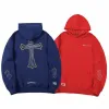 Mens Heart Hoodsies 스웨트 셔츠 디자이너 Mens Chrom Hoodie Long Sleeve Jacket 느슨한 코트 후드 더디 남자 여자 힙합 겨울 대형 점퍼 거리 의류